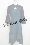 axes femme POETIQUE / ロータス刺繍チャイナワンピース M グリーン H-25-05-16-1046-AX-OP-NS-ZH