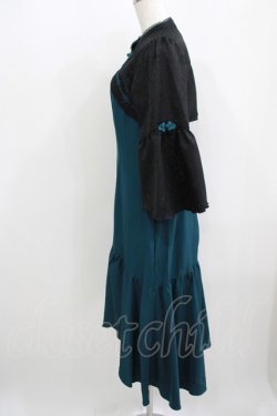 画像2: axes femme POETIQUE / ロータス刺繍チャイナワンピース M グリーン H-25-05-16-1046-AX-OP-NS-ZH