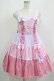 画像1: Angelic Pretty / ギンガム配色肩リボンジャンパースカート Free ピンク/ラベンダー H-25-05-16-1005-AP-OP-NS-ZH (1)
