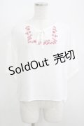 Fi.n.t / ヨークフルーツ刺繍ブラウス Free OFF WHITE H-25-05-16-1050-CA-BL-NS-ZH