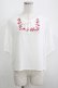 画像1: Fi.n.t / ヨークフルーツ刺繍ブラウス Free OFF WHITE H-25-05-16-1050-CA-BL-NS-ZH (1)
