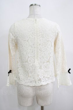 画像3: an another angelus / 総レースノーカラープルオーバーブラウス Free IVORY H-25-05-16-1054-CA-BL-NS-ZH
