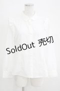 Fi.n.t / ショルダーフリルブラウス Free OFF WHITE H-25-05-16-1055-CA-BL-NS-ZH