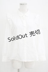 Fi.n.t / ショルダーフリルブラウス Free OFF WHITE H-25-05-16-1055-CA-BL-NS-ZH