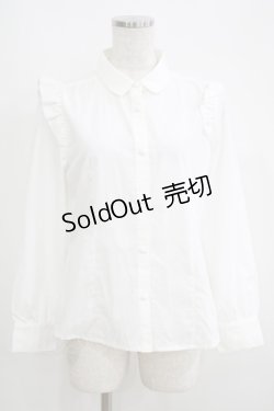 画像1: Fi.n.t / ショルダーフリルブラウス Free OFF WHITE H-25-05-16-1055-CA-BL-NS-ZH