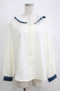 Fi.n.t / ヒートカットセーラーブラウス Free OFF/NAVY H-25-05-16-1057-CA-BL-NS-ZH
