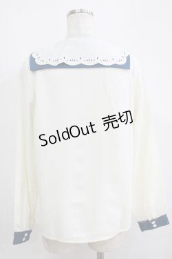 画像3: Fi.n.t / ヒートカットセーラーブラウス Free OFF/NAVY H-25-05-16-1057-CA-BL-NS-ZH