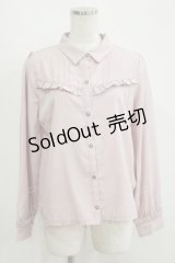 axes femme / チェーンブローチ付ブラウス M ピンク H-25-05-16-1060-AX-BL-NS-ZH