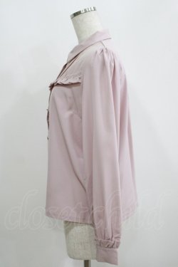 画像2: axes femme / チェーンブローチ付ブラウス M ピンク H-25-05-16-1060-AX-BL-NS-ZH