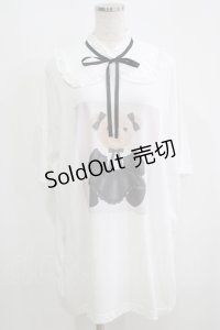 Ank Rouge / ロリータ ベアプリントBIGTE M シロ H-25-05-16-1064-CA-TS-NS-ZH