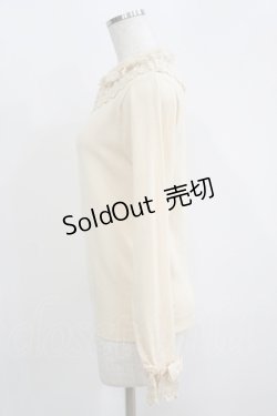 画像2: axes femme kawaii / レーシーフリルニットプル M 生成り H-25-05-16-1070-AX-TO-YZ-ZH