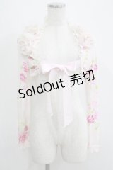 JESUS DIAMANTE / ぼかし薔薇ボレロ Free ピンク H-25-05-16-1072-JE-TO-NS-ZH