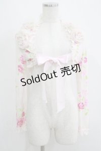 JESUS DIAMANTE / ぼかし薔薇ボレロ Free ピンク H-25-05-16-1072-JE-TO-NS-ZH