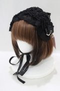 metamorphose / チュールレースヘッドドレス(パールチェーン)  ブラック H-25-05-16-1080-ME-AC-NS-ZH