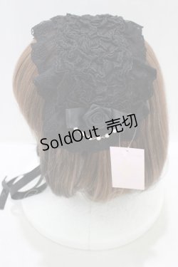 画像2: metamorphose / チュールレースヘッドドレス(パールチェーン)  ブラック H-25-05-16-1080-ME-AC-NS-ZH