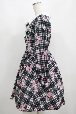 画像2: Ank Rouge / ストロベリーチェックワンピース M ブラック H-25-05-16-1007-CA-OP-NS-ZH