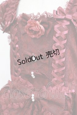 画像4: metamorphose / 【プラスサイズ】永遠の花嫁ドレス プラスサイズ えんじ H-25-05-16-1001-ME-OP-NS-ZH