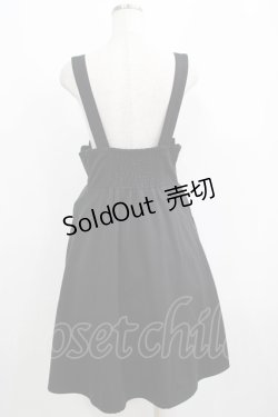 画像3: Fi.n.t / サスペンダー付きスカラップハイウエストスカート Free BLACK H-25-05-16-1014-CA-OP-NS-ZH