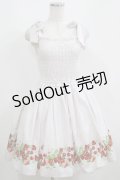 Secret Honey / 肩リボンいちご柄ワンピース Free ベージュ H-25-05-16-1016-CA-OP-NS-ZH