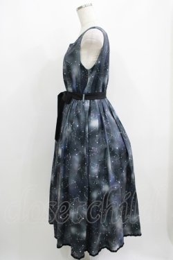 画像2: axes femme POETIQUE / 冬の星座柄ハートネックワンピース M ブラック H-25-05-16-1019-AX-OP-NS-ZH