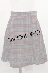 F i.n.t / ダブルビット使いプリーツスカート Free RED×NV H-25-05-16-022-CA-SK-NS-ZH