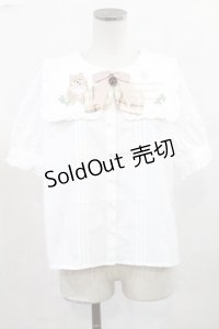 Amavel / ポメラニアンとお散歩ブラウス Free オフ H-25-05-16-027-CA-BL-NS-ZH