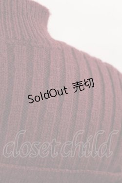 画像3: EATME / アシンメトリーデコルテニットTOP Free ボルドー H-25-05-16-034-LO-TO-NS-ZH