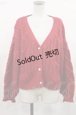 画像1: F&A / ニットカーディガン Free RED H-25-05-16-035-LO-TO-NS-ZH