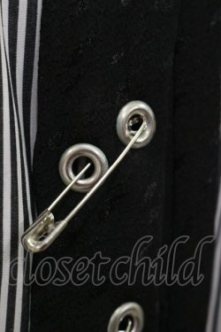 画像3: MILKBOY / ROUND COLLAR PUNK TIE SHIRTS  クロシロストライプ×クロ H-25-05-17-034-MB-BL-KB-ZH