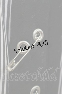画像3: MILKBOY / ROUND COLLAR PUNK TIE SHIRTS  クロシロストライプ×クロ H-25-05-17-034-MB-BL-KB-ZH