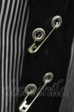 画像4: MILKBOY / ROUND COLLAR PUNK TIE SHIRTS  クロシロストライプ×クロ H-25-05-17-034-MB-BL-KB-ZH