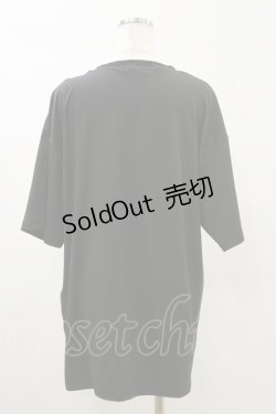 画像2: NieR Clothing / プリント半袖CUTSEW  黒 H-25-05-17-039-PU-TO-KB-ZH