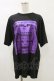 画像1: NieR Clothing / プリント半袖CUTSEW XL 黒×紫 H-25-05-17-040-PU-TO-KB-ZH (1)