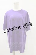 NieR Clothing / プリント半袖CUTSEW XL 紫 H-25-05-17-041-PU-TO-KB-ZH
