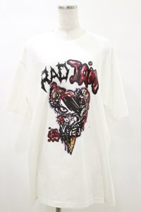HYPER CORE / RAD JAMコラボレーションTシャツ  白 H-25-05-17-042-PU-TO-KB-ZH