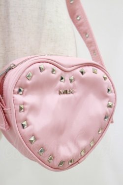 画像2: MILK / ハートスタッズショルダーバッグ  ピンク H-25-05-17-007-ML-BG-KB-ZH
