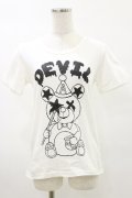 MALKOMALKA / プリントTシャツ  白×黒 H-25-05-17-044-PU-TO-KB-ZH