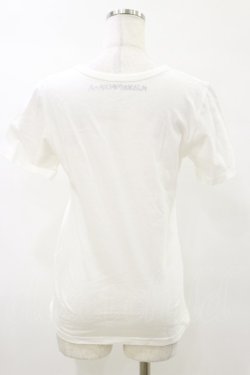 画像2: MALKOMALKA / プリントTシャツ  白×黒 H-25-05-17-044-PU-TO-KB-ZH