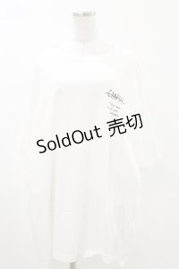Candy Stripper / コラージュプリントBIG Tシャツ  白 H-25-05-17-045-PU-TO-KB-ZH