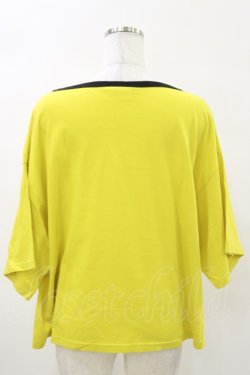 画像2: MALKOMALKA / プリントTシャツ  イエロー×黒 H-25-05-17-048-PU-TO-KB-ZH
