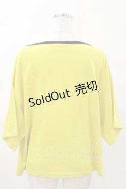 画像2: MALKOMALKA / プリントTシャツ  イエロー×黒 H-25-05-17-048-PU-TO-KB-ZH