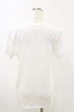 画像2: MALKOMALKA / プリントTシャツ  白×サックス H-25-05-17-050-PU-TO-KB-ZH