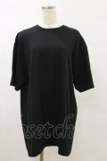 NieR Clothing / プリントCOTTON CUTSEW XL 黒 H-25-05-17-052-PU-TO-KB-ZH