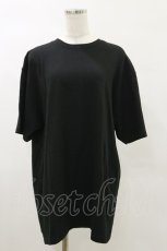 画像1: NieR CLOTHING / プリントCOTTON CUTSEW XL 黒 H-25-08-26-024-PU-TO-KB-ZT495 (1)