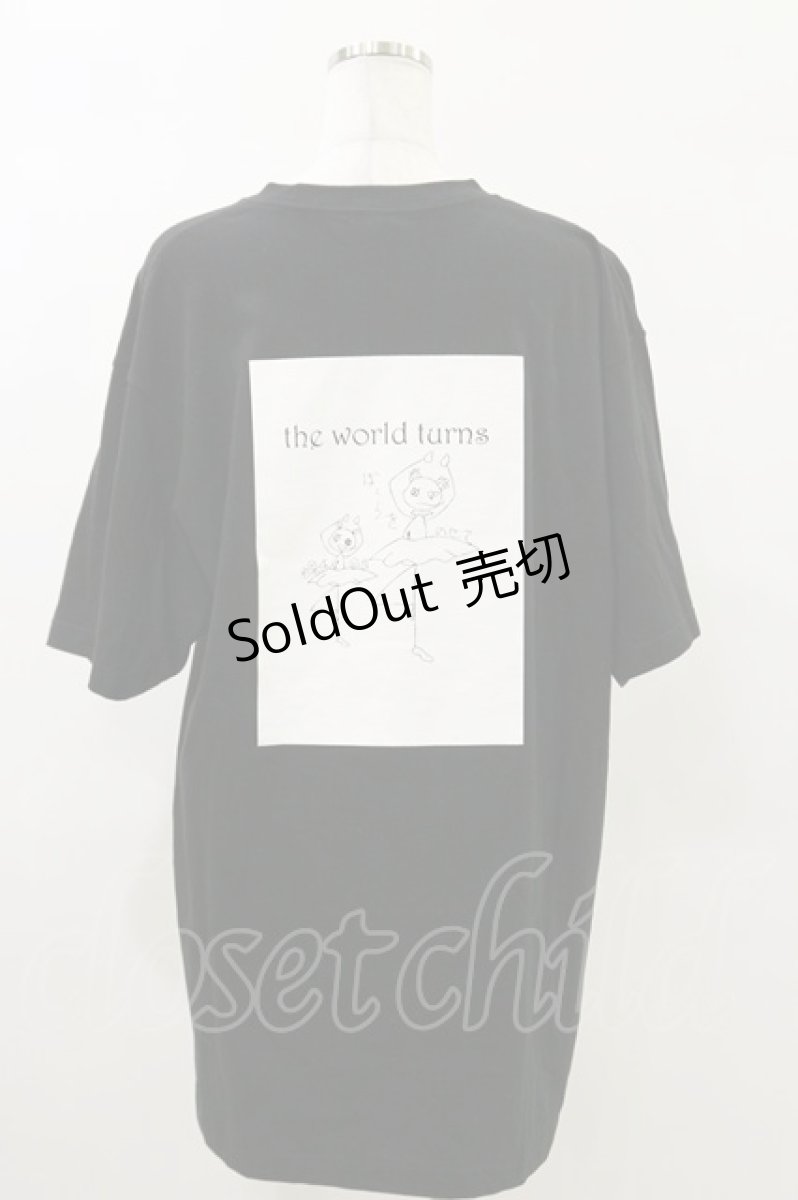 画像2: NieR CLOTHING / プリントCOTTON CUTSEW XL 黒 H-25-08-26-024-PU-TO-KB-ZT495 (2)