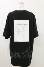 画像2: NieR CLOTHING / プリントCOTTON CUTSEW XL 黒 H-25-08-26-024-PU-TO-KB-ZT495 (2)