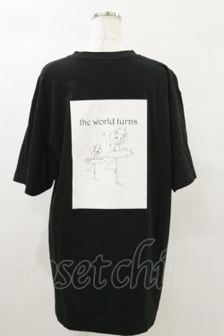 画像2: NieR Clothing / プリントCOTTON CUTSEW XL 黒 H-25-05-17-052-PU-TO-KB-ZH