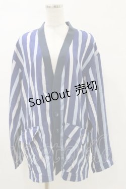 画像1: MILKBOY / REGIMENTAL CARDIGAN  ネイビー H-25-05-17-056-MB-TO-KB-ZH