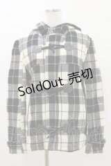 MILKBOY / チェックダッフルコート  オフ×ブラック H-25-05-17-060-MB-CO-KB-ZH