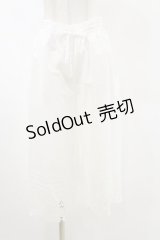 Jane Marple Dans Le Salon / レースピンタックコットンパンツ  白 H-25-05-17-065-JM-PA-KB-ZH